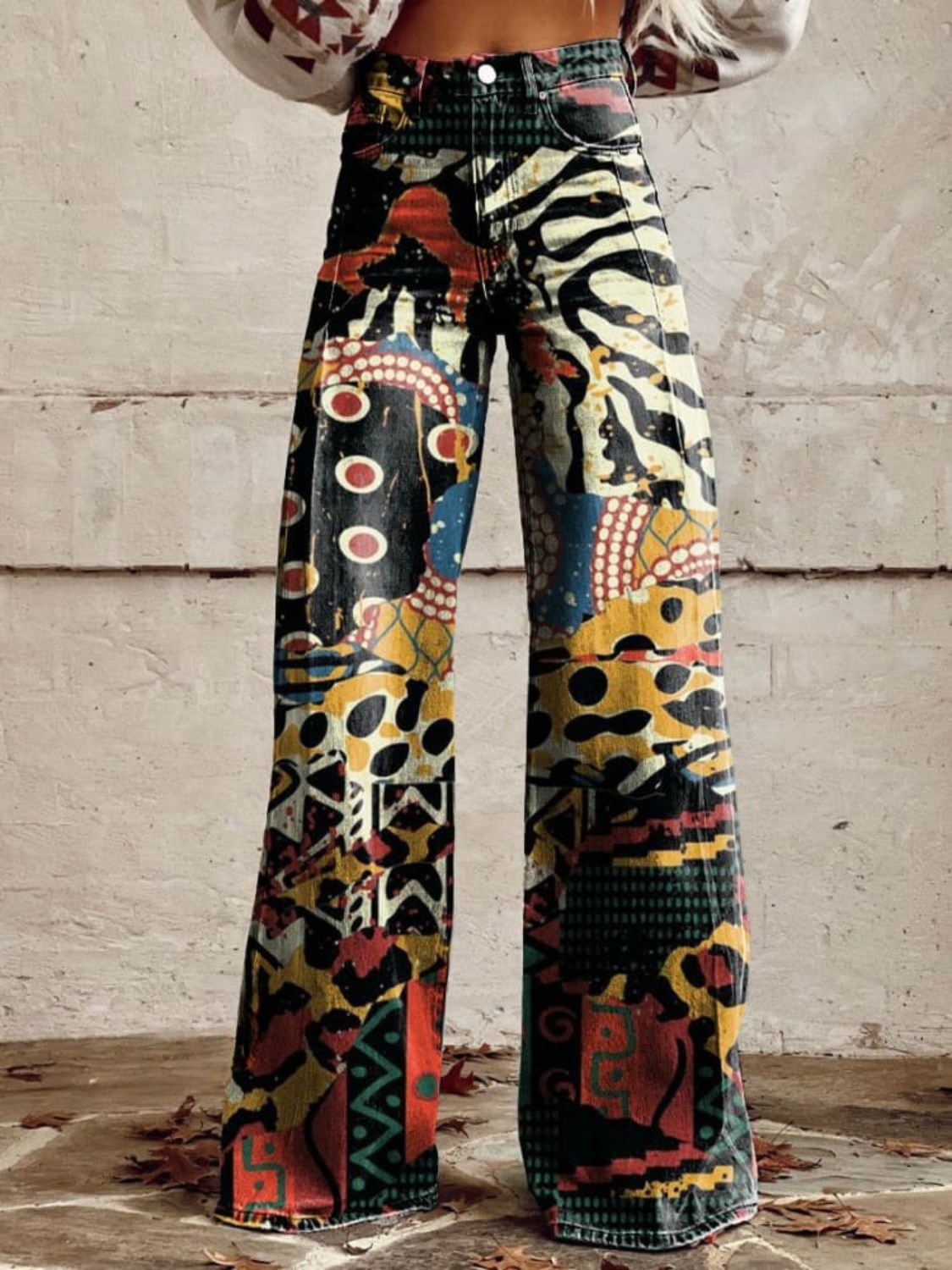 Scott™ | Pixie Eclectic Art Wide-Leg Pants