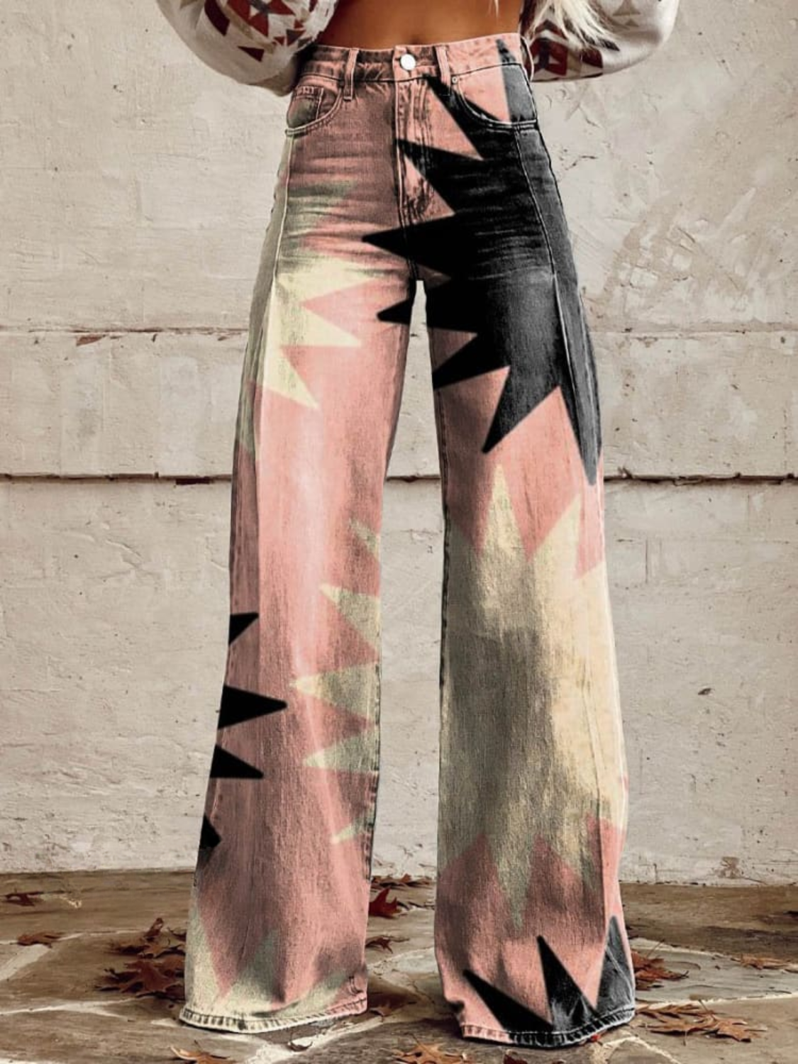 Scott™ | Cecelia Geometric Wide-Leg Pants