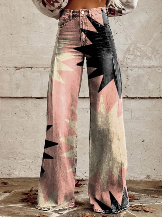 Scott™ | Cecelia Geometric Wide-Leg Pants