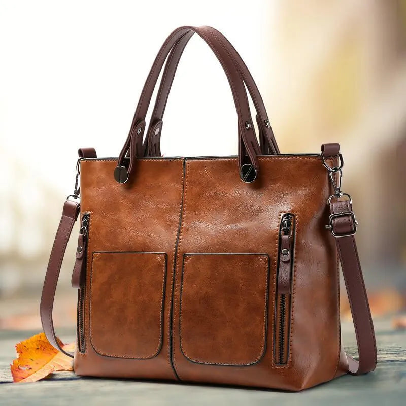 Scott™ | Poppy Leather shoulder bag